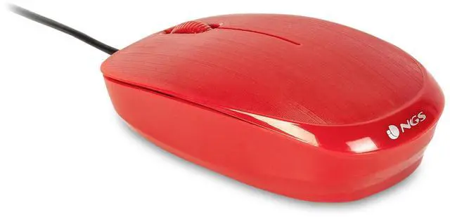 Alt view image 3 of 4 - NGS Flamered, USB Wired Optical Mouse, Red