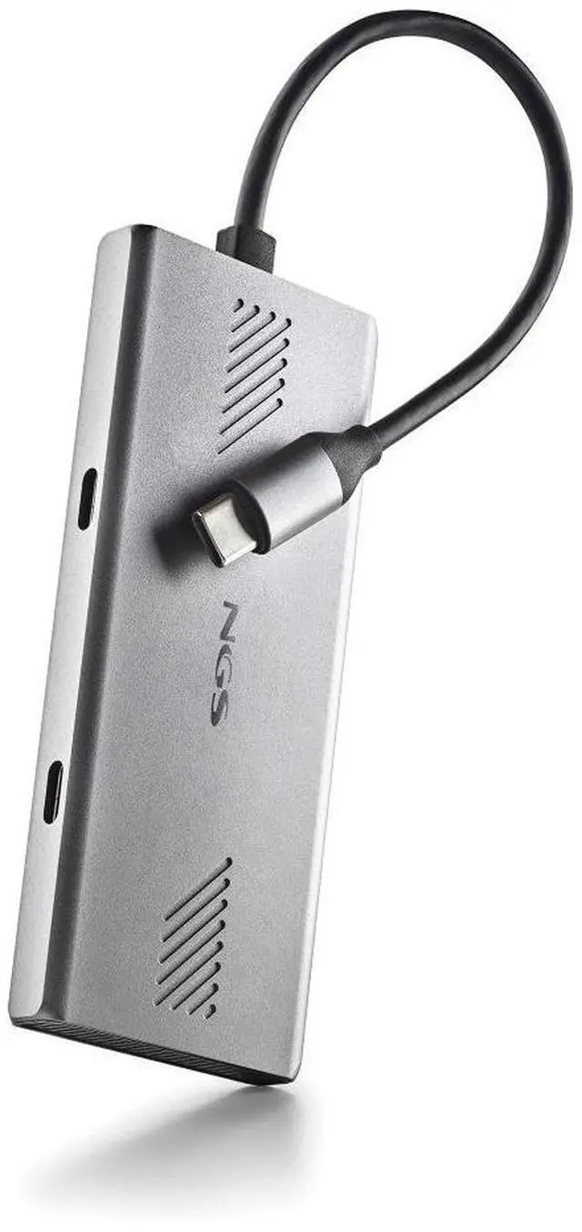 Alt view image 3 of 5 - NGS Wonderduo-C USB-C Hub, 4-Port Expansion for USB-C & USB-A Devices