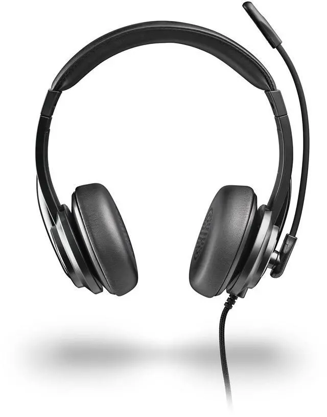 Alt view image 2 of 5 - NGS VOX605 USB-C Stereo Headset with Volume Control and USB Adapter, Black