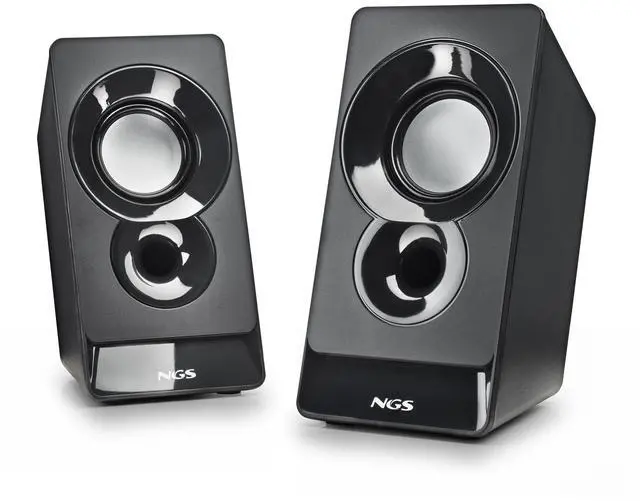 Alt view image 2 of 5 - NGS SB 210 12W USB-Powered Multimedia Speakers with Volume Control, Black