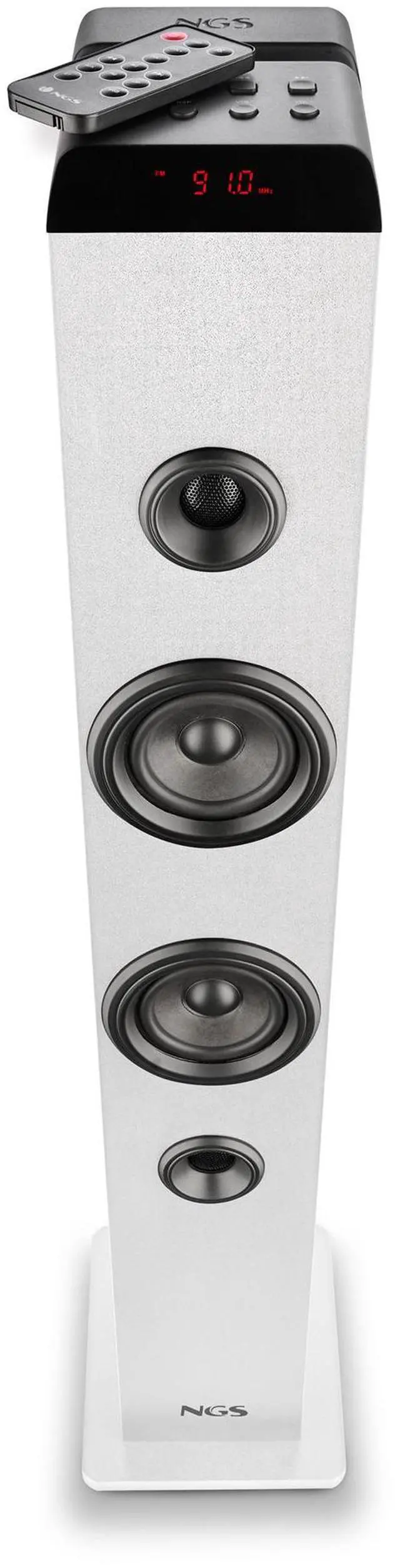 Alt view image 3 of 5 - NGS Sky Charm PRO 50W Wireless Multi Pairing BT Tower Speaker, White
