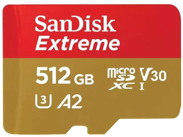Alt view image 7 of 12 - SanDisk 512GB Extreme Class 3/UHS-I (U3) V30 microSDXC 190 MB/s Read 130 MB/s Write
