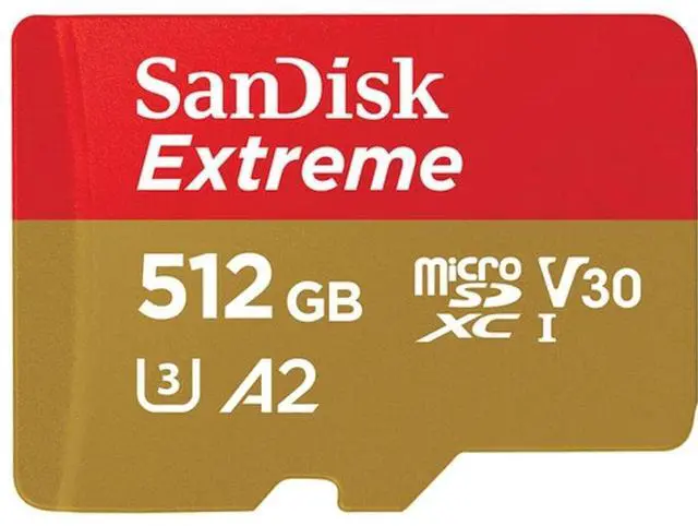 Alt view image 6 of 12 - SanDisk 512GB Extreme Class 3/UHS-I (U3) V30 microSDXC 190 MB/s Read 130 MB/s Write