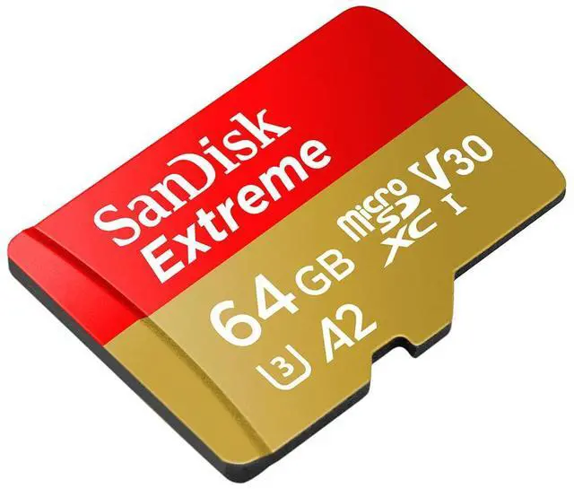 Alt view image 17 of 18 - SanDisk Extreme 64 GB Class 10/UHS-I U3 V30 microSDXC SDSQXAH064GAN6MA
