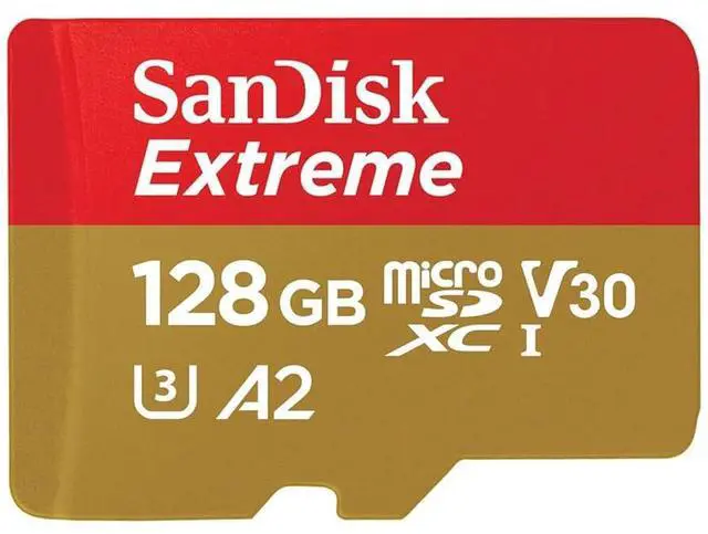 Alt view image 17 of 18 - SanDisk Extreme 128 GB Class 3/UHS-I (U3) V30 microSDXC - 190 MB/s Read - 90 MB/s Write SDSQXAA-128G-AN6MA