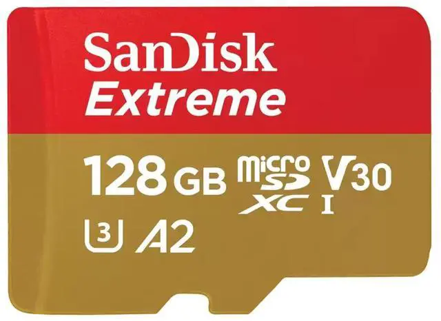 Alt view image 18 of 18 - SanDisk Extreme 128 GB Class 3/UHS-I (U3) V30 microSDXC - 190 MB/s Read - 90 MB/s Write SDSQXAA-128G-AN6MA