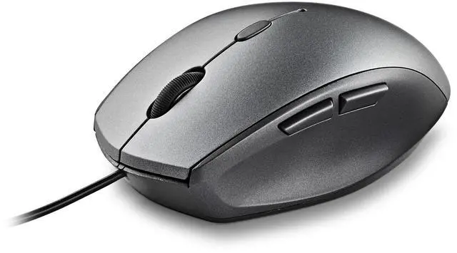 Alt view image 3 of 5 - NGS Moth, Wired Ergonomic and Silent Mouse with Adjustable DPI and USB Type-C Adapter, Gray