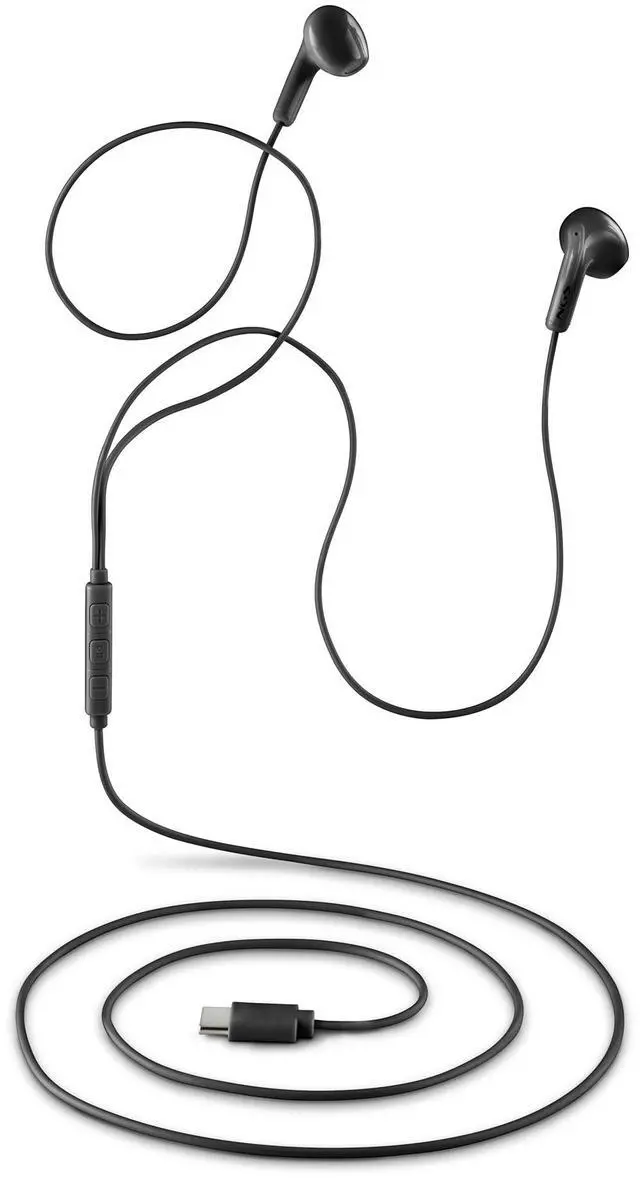 Alt view image 4 of 5 - NGS Cross Glide, In-Ear USB-C Wired Headphones with Microphone and Control Buttons, Black