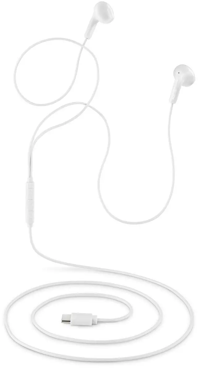 Alt view image 4 of 5 - NGS Cross Glide, In-Ear USB-C Wired Headphones with Microphone and Control Buttons, White