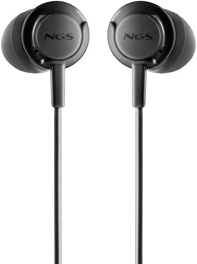 Alt view image 2 of 5 - NGS Cross Drift, In-Ear Wired Headphones with 3.5mm Jack, Microphone and Control Buttons, Black