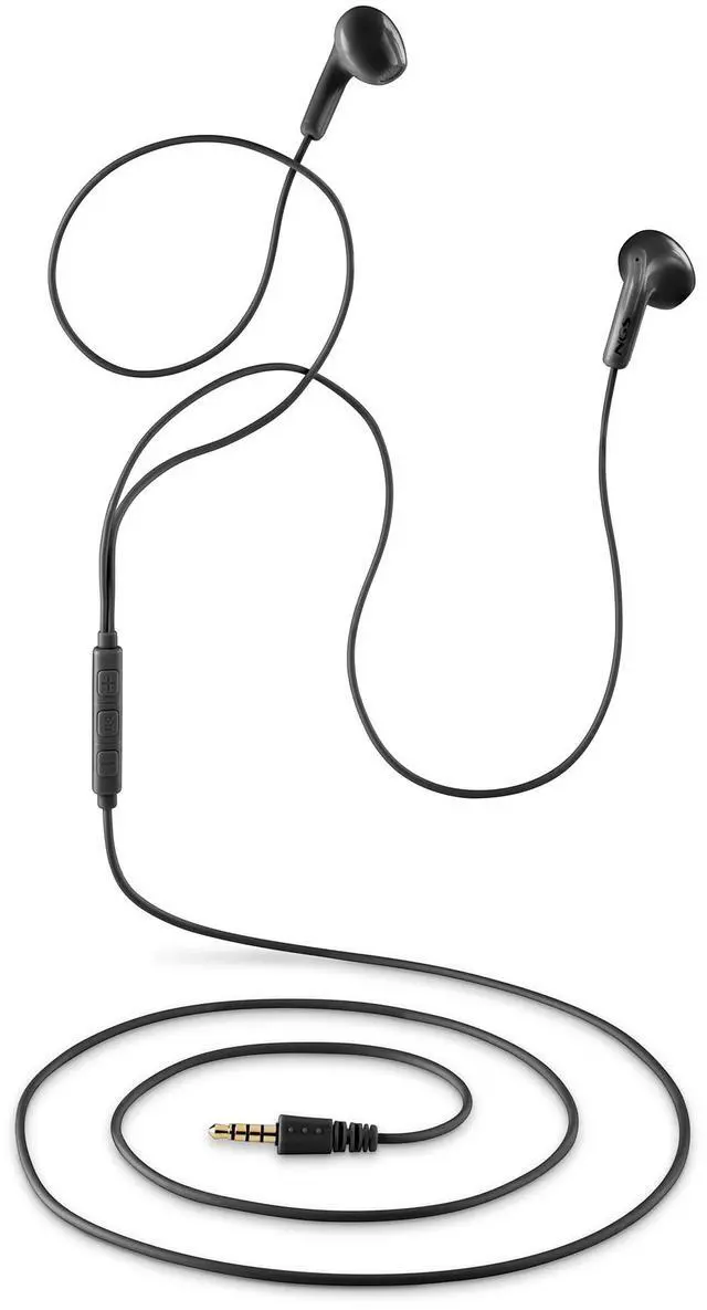 Alt view image 4 of 5 - NGS Cross Flip, In-Ear Wired Headphones with 3.5mm Jack, Microphone and Control Buttons, Black
