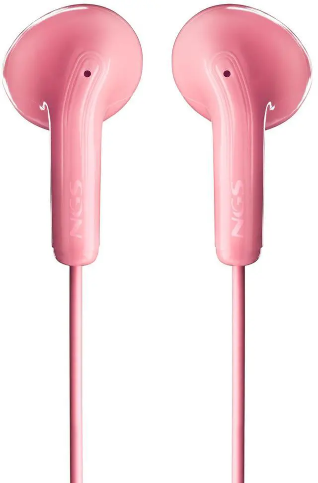 Alt view image 3 of 5 - NGS Cross Flip, In-Ear Wired Headphones with 3.5mm Jack, Microphone and Control Buttons, Pink