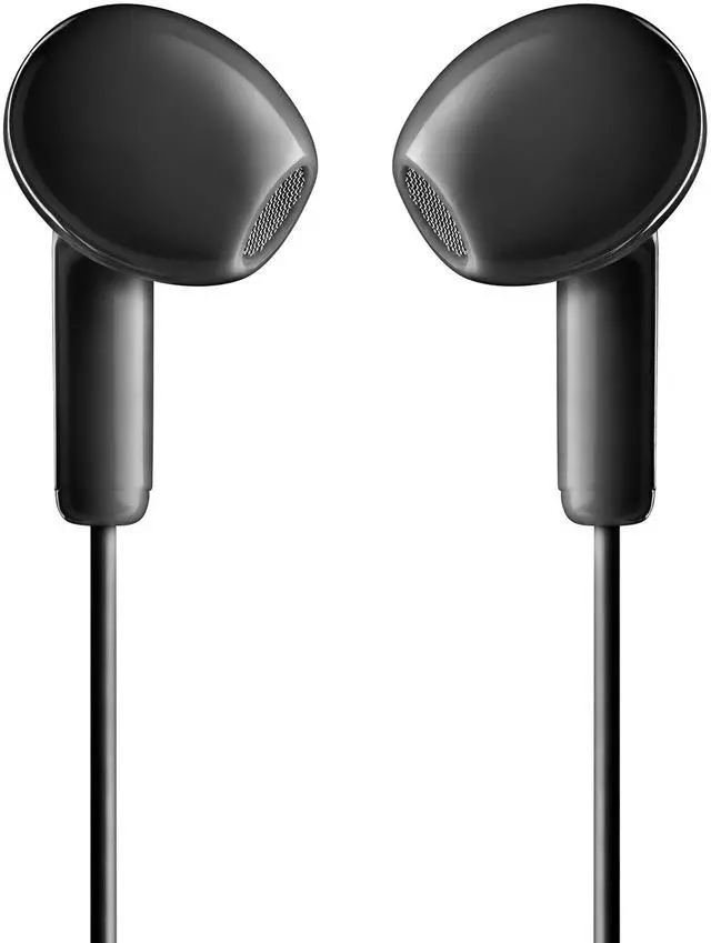 Alt view image 2 of 5 - NGS Cross Flip, In-Ear Wired Headphones with 3.5mm Jack, Microphone and Control Buttons, Black