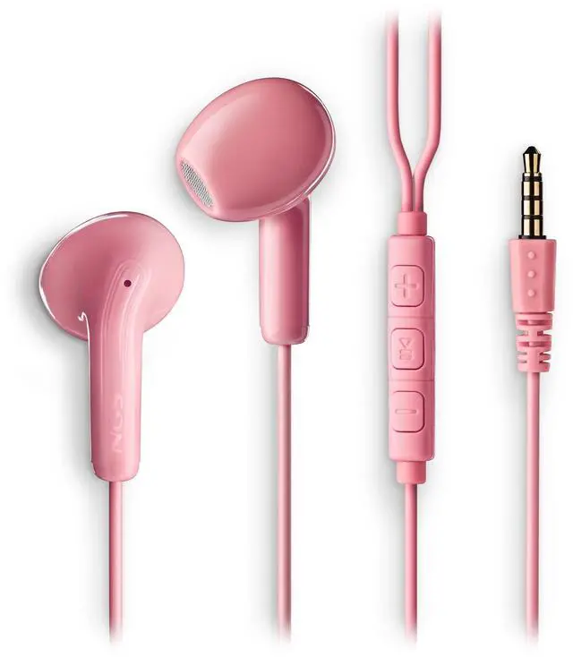 Main image of NGS Cross Flip, In-Ear Wired Headphones with 3.5mm Jack, Microphone and Control Buttons, Pink