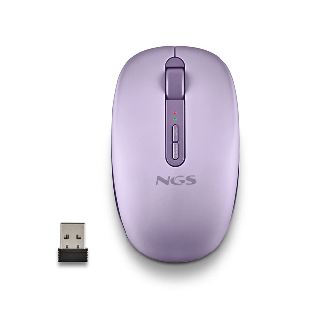 Alt view image 2 of 5 - NGS FOG DUAL Wireless BT Dual-Mode Mouse, Purple