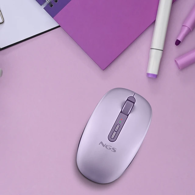 Alt view image 5 of 5 - NGS FOG DUAL Wireless BT Dual-Mode Mouse, Purple
