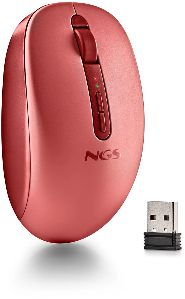 Main image of NGS FOG DUAL Wireless BT Dual-Mode Mouse, Red