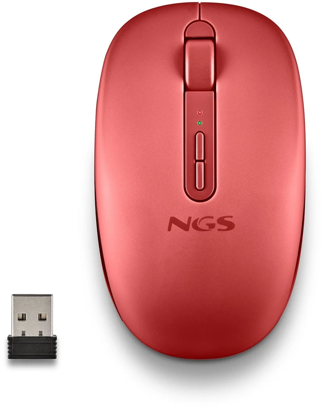 Alt view image 2 of 5 - NGS FOG DUAL Wireless BT Dual-Mode Mouse, Red