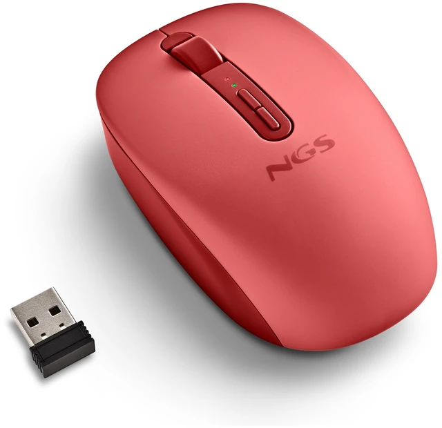 Alt view image 3 of 5 - NGS FOG DUAL Wireless BT Dual-Mode Mouse, Red
