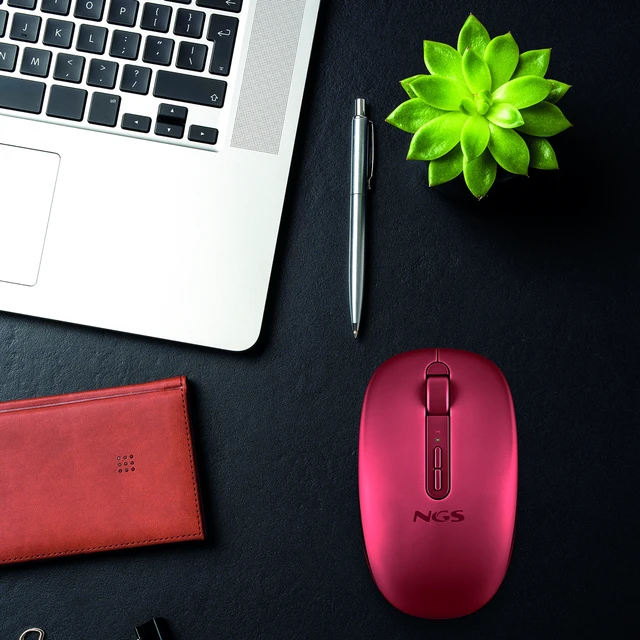 Alt view image 5 of 5 - NGS FOG DUAL Wireless BT Dual-Mode Mouse, Red