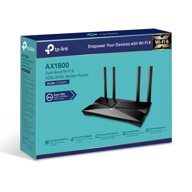 Alt view image 5 of 5 - TP-Link Archer AX1800 Dual-Band Wi-Fi 6 VDSL/ADSL Modem Router