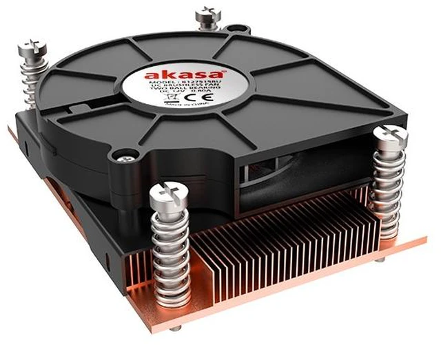 Main image of Akasa AK-CC1109BP01 computer cooling system Processor Air cooler 7.7 cm Black, Copper 1 pc(s)