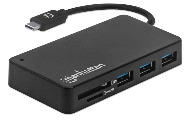 Alt view image 3 of 5 - USB-C DOCK/HUB/READER 3-PORT-