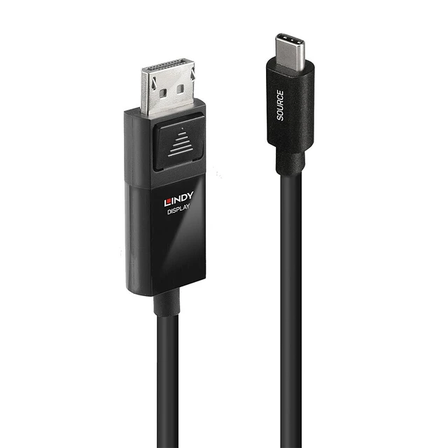 Alt view image 3 of 4 - Lindy 2m USB Type C to DP 4K60 Adapter Cable with HDR - 43342