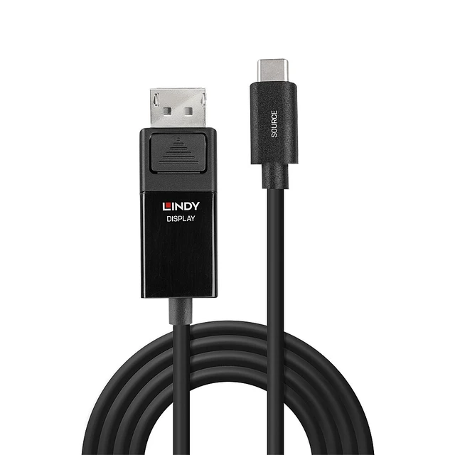 Alt view image 4 of 4 - Lindy 2m USB Type C to DP 4K60 Adapter Cable with HDR - 43342