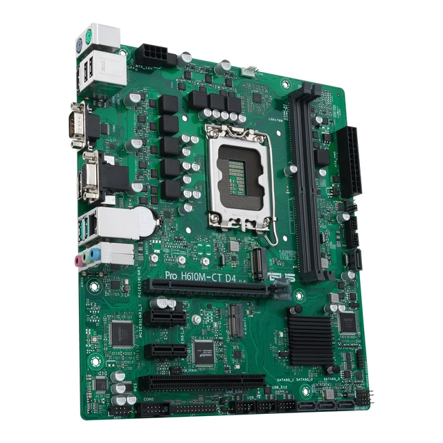 Alt view image 5 of 5 - ASUS PRO H610M-C D4-CSM Intel H610 LGA 1700 micro ATX