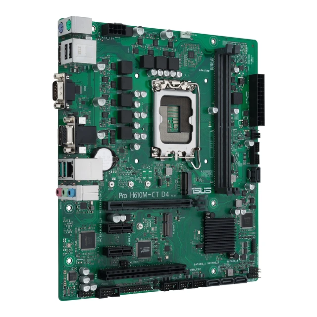 Alt view image 3 of 5 - ASUS PRO H610M-C D4-CSM Intel H610 LGA 1700 micro ATX