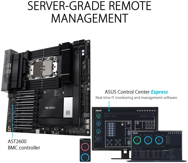 Alt view image 3 of 5 - ASUS PRO WS W790E-SAGE SE Intel W790 LGA 4677 (Socket E) EEB