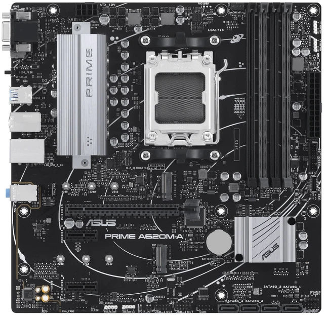 Main image of ASUS PRIME A620M-A-CSM AMD A620 Socket AM5 micro ATX