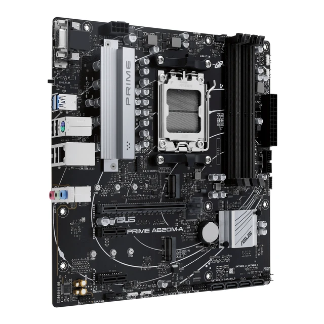 Alt view image 2 of 5 - ASUS PRIME A620M-A-CSM AMD A620 Socket AM5 micro ATX