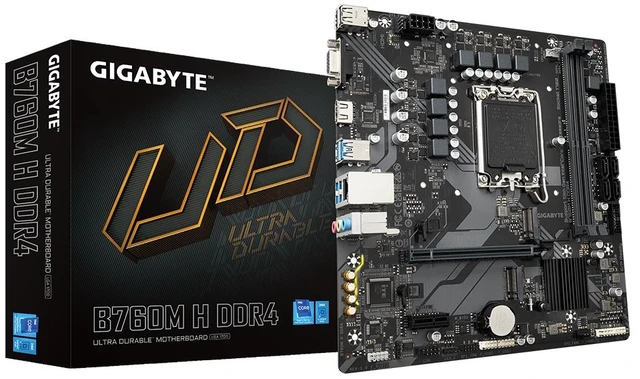 Alt view image 7 of 11 - Gigabyte Motherboard B760M H DDR4 LGA 1700 Micro ATX SATA3 M.2 PCIe HDMI VGA
