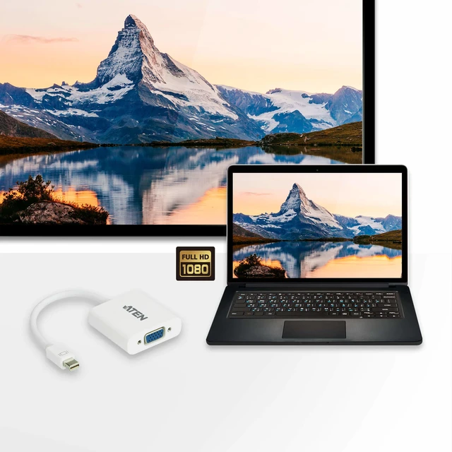 Alt view image 4 of 4 - ATEN VC920 - Video converter - Mini DisplayPort - VGA