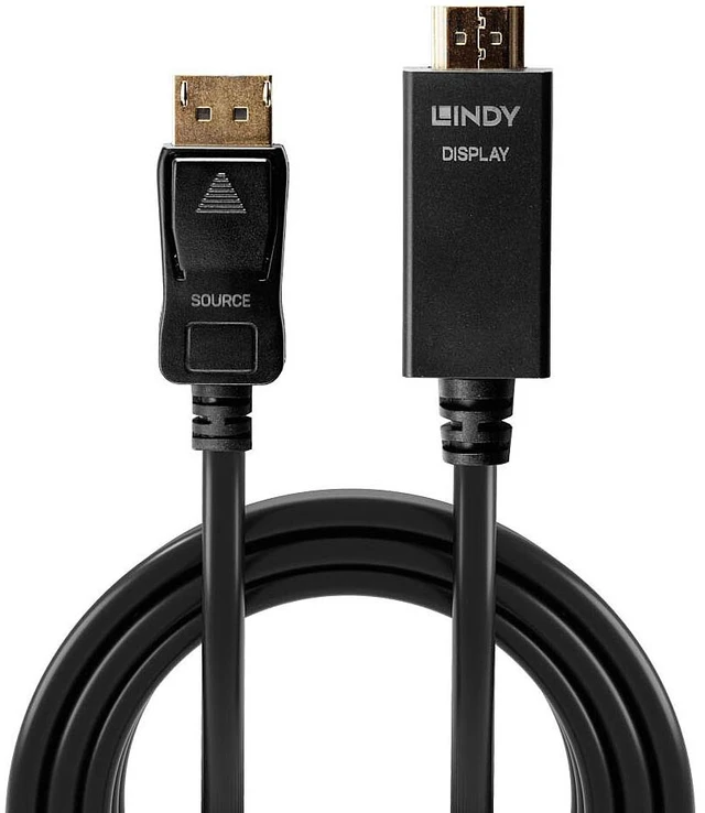 Alt view image 4 of 7 - Lindy 2m DisplayPort to HDMI 10.2G Cable 36922