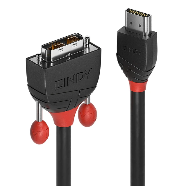 Alt view image 2 of 3 - 2M HDMI TO DVI-D CABLE BLACK LINE