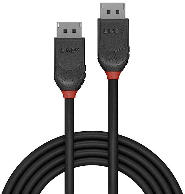 Alt view image 3 of 6 - 2M DISPLAYPORT CABLE BLACK LINE