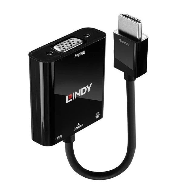 Alt view image 5 of 9 - Lindy HDMI to VGA & Audio Converter 38285