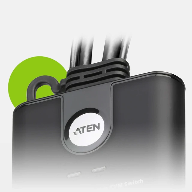 Alt view image 3 of 4 - ATEN 2-Port USB FHD HDMI Cable KVM Switch