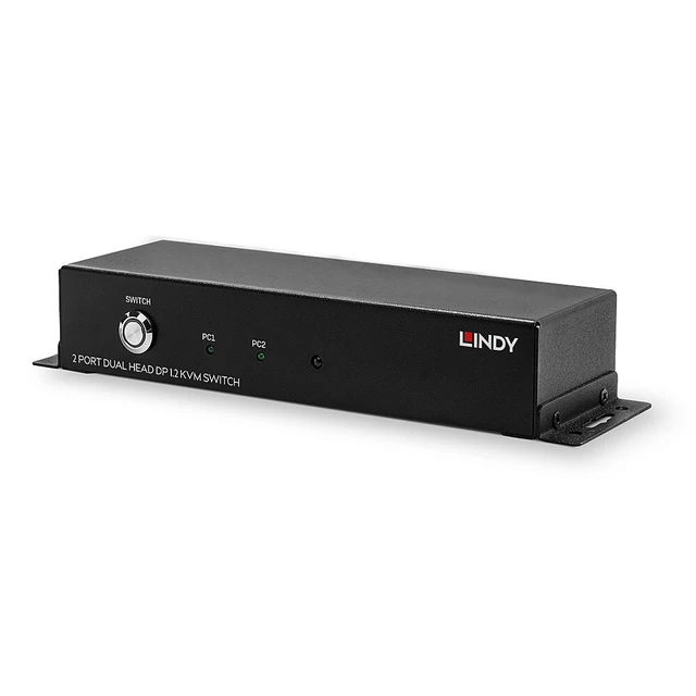 Alt view image 2 of 5 - Lindy 2 Port Dual Head DisplayPort 1.2 KVM Switch