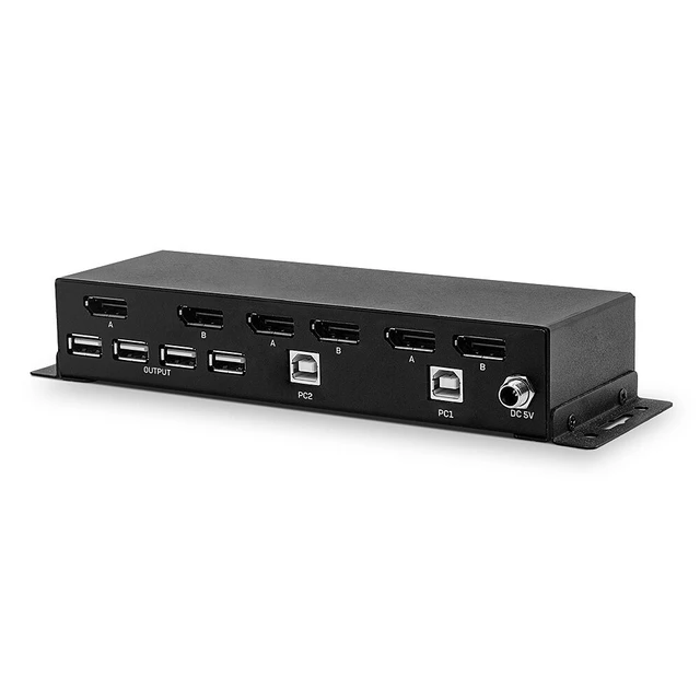 Alt view image 3 of 5 - Lindy 2 Port Dual Head DisplayPort 1.2 KVM Switch