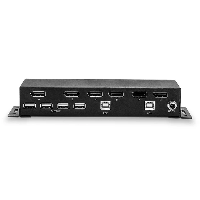 Alt view image 5 of 5 - Lindy 2 Port Dual Head DisplayPort 1.2 KVM Switch