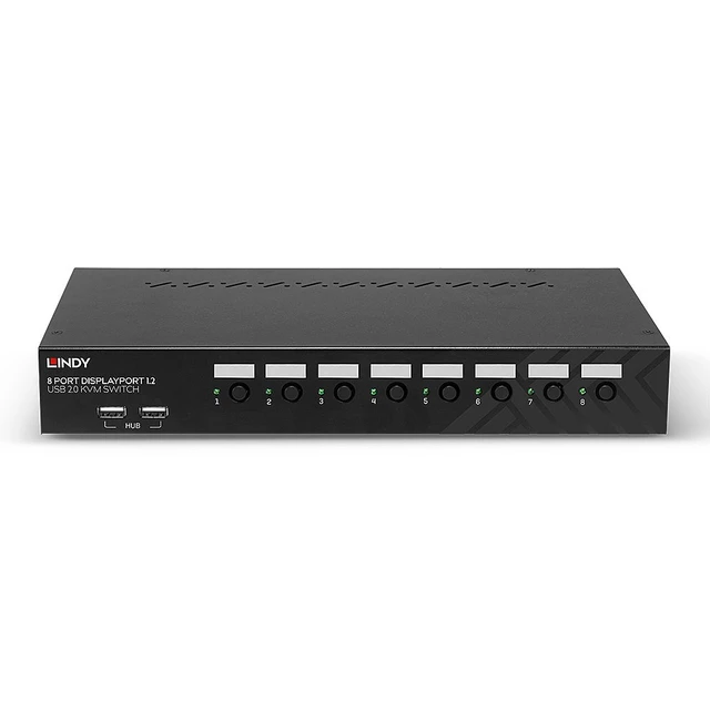 Alt view image 3 of 5 - Lindy 8 Port DisplayPort 1.2 & USB 2.0 KVM Switch