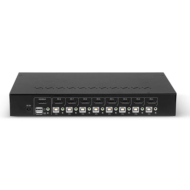 Alt view image 4 of 5 - Lindy 8 Port DisplayPort 1.2 & USB 2.0 KVM Switch