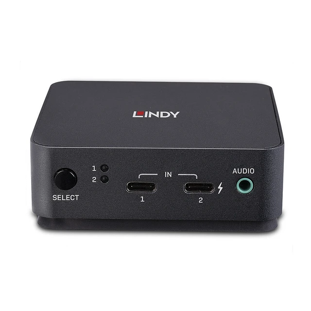 Alt view image 2 of 4 - Lindy 2 Port Type C, DisplayPort 1.2 KVM Switch