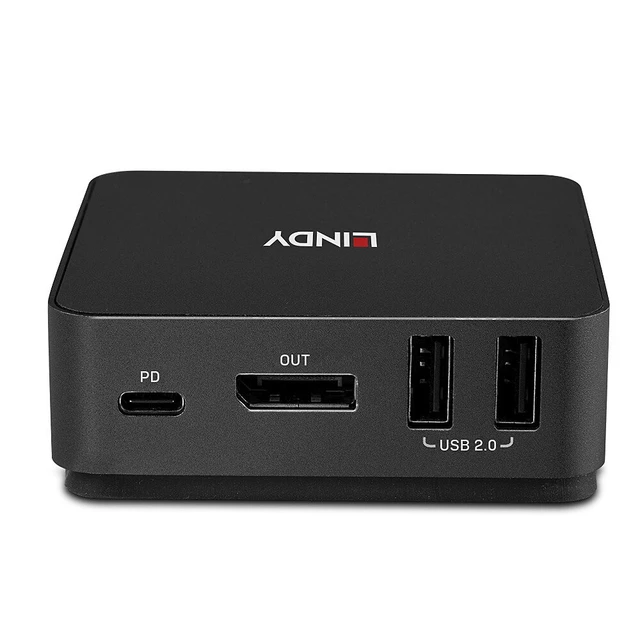Alt view image 3 of 4 - Lindy 2 Port Type C, DisplayPort 1.2 KVM Switch