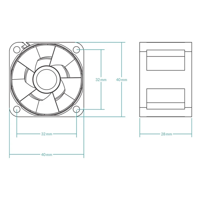 Alt view image 5 of 5 - ARCTIC S4028-15K - 40 mm Server Fan