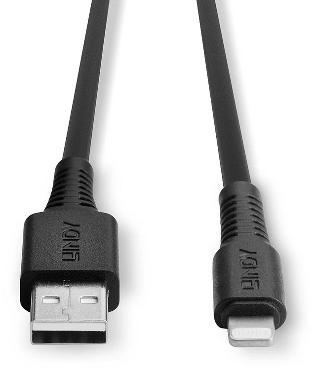 Alt view image 4 of 5 - Lindy 3m USB to Lightning Cable black